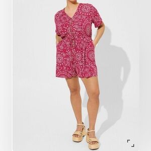 🆕NWT🔖Fabulous Torrid Button Front Romper - 4x